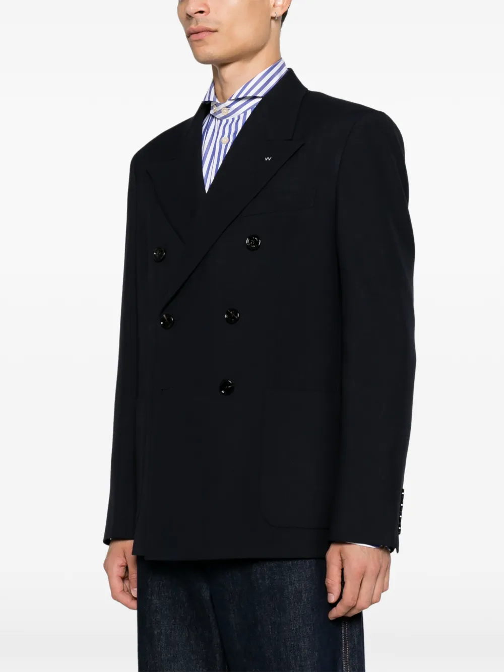 Valentino Garavani Blazer met puntige revers Zwart