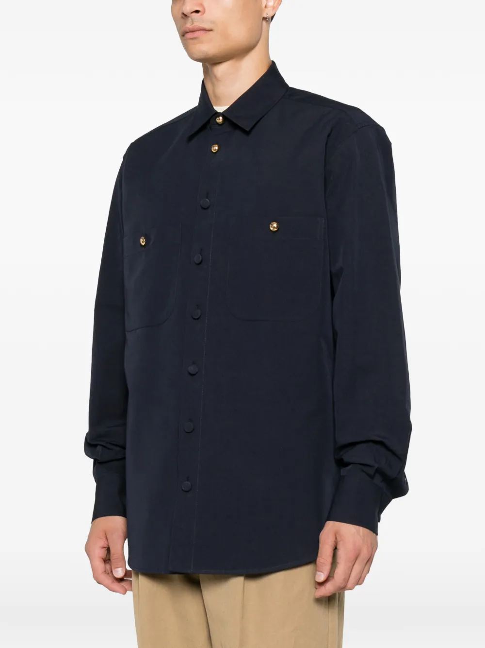 Valentino Garavani Overhemd met zakdetail Blauw
