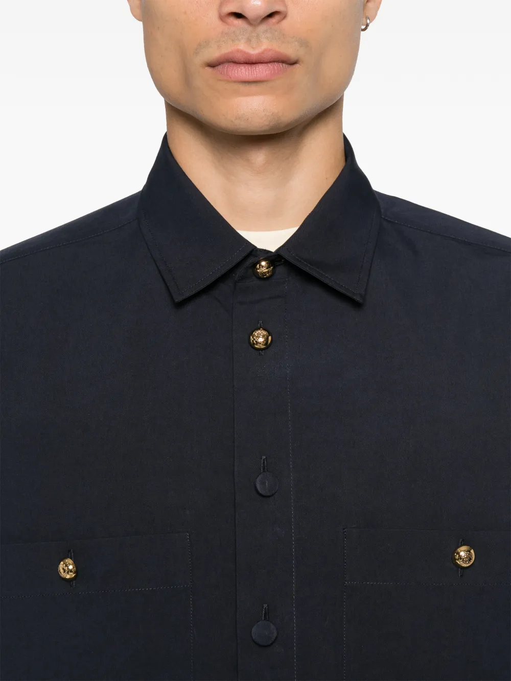 Valentino Garavani Overhemd met zakdetail Blauw