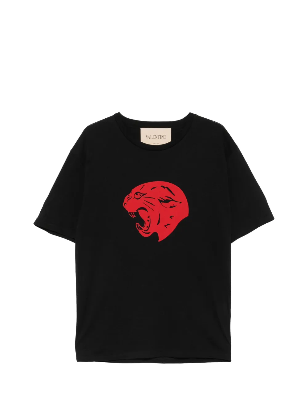 Valentino Garavani panther-print jersey T-shirt - Schwarz