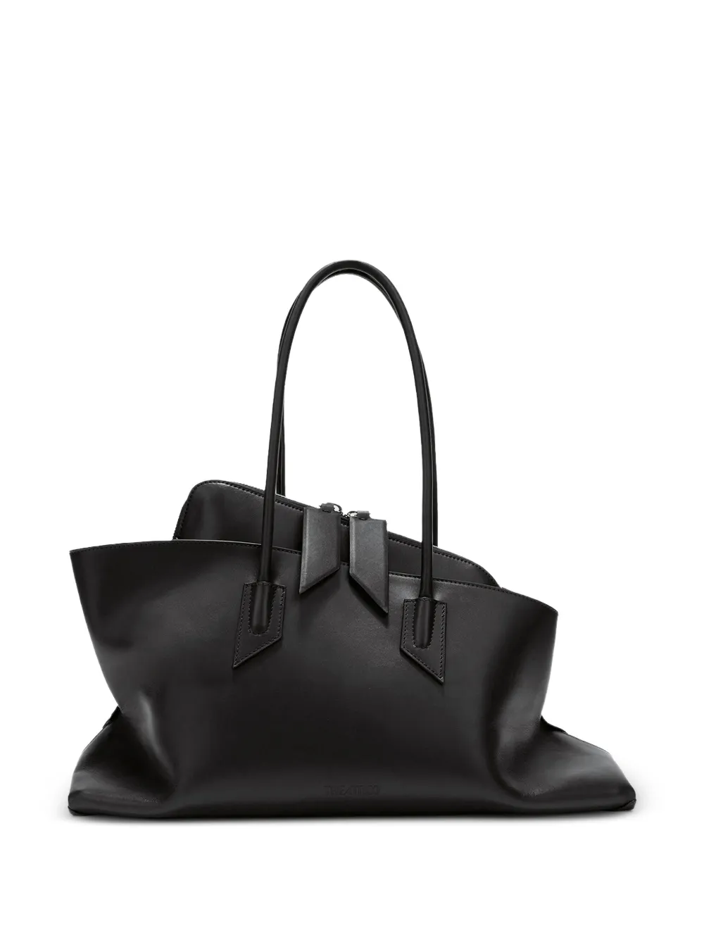 The Attico La Passeggiata medium black top handle - Nero