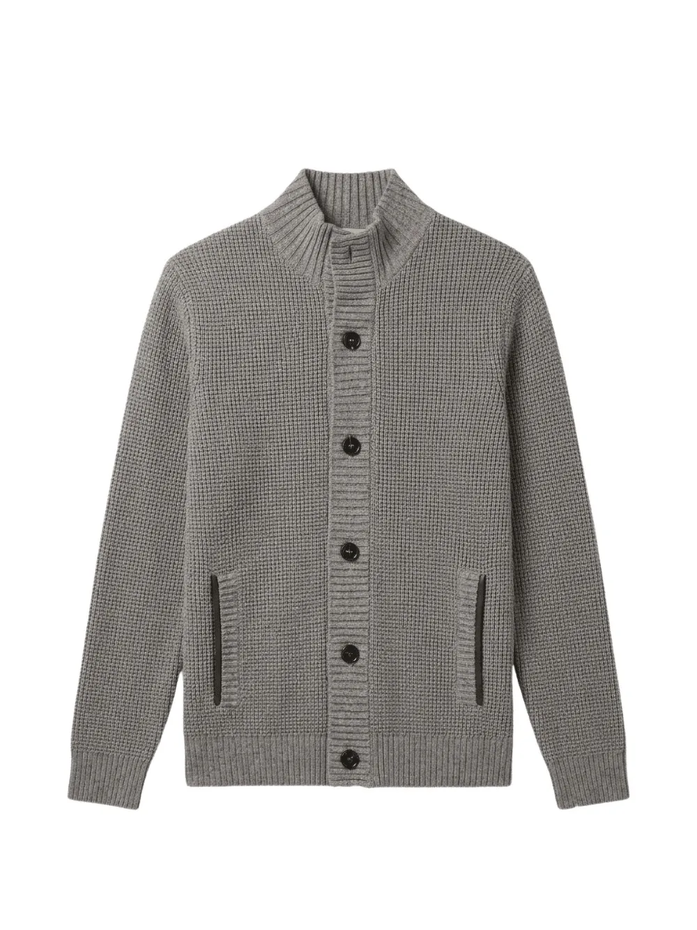 Maurizio Baldassari waffle-knit button-up cardigan - Grigio
