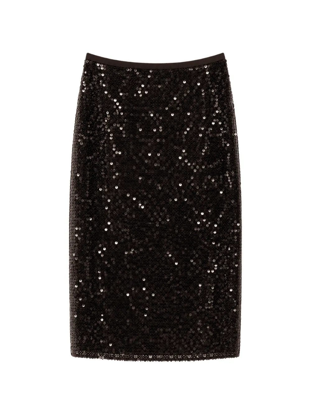 Roberto Collina sequin-embellished midi skirt - Schwarz