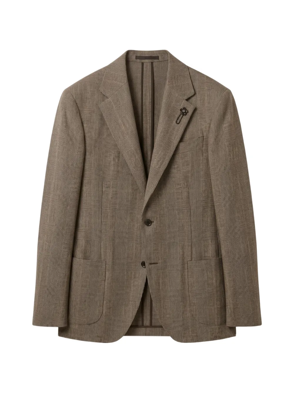 Lardini Prince of Wales check blazer - Marrone