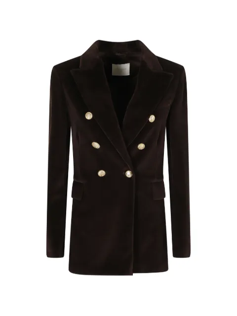 Circolo 1901 double-breasted velvet jacket