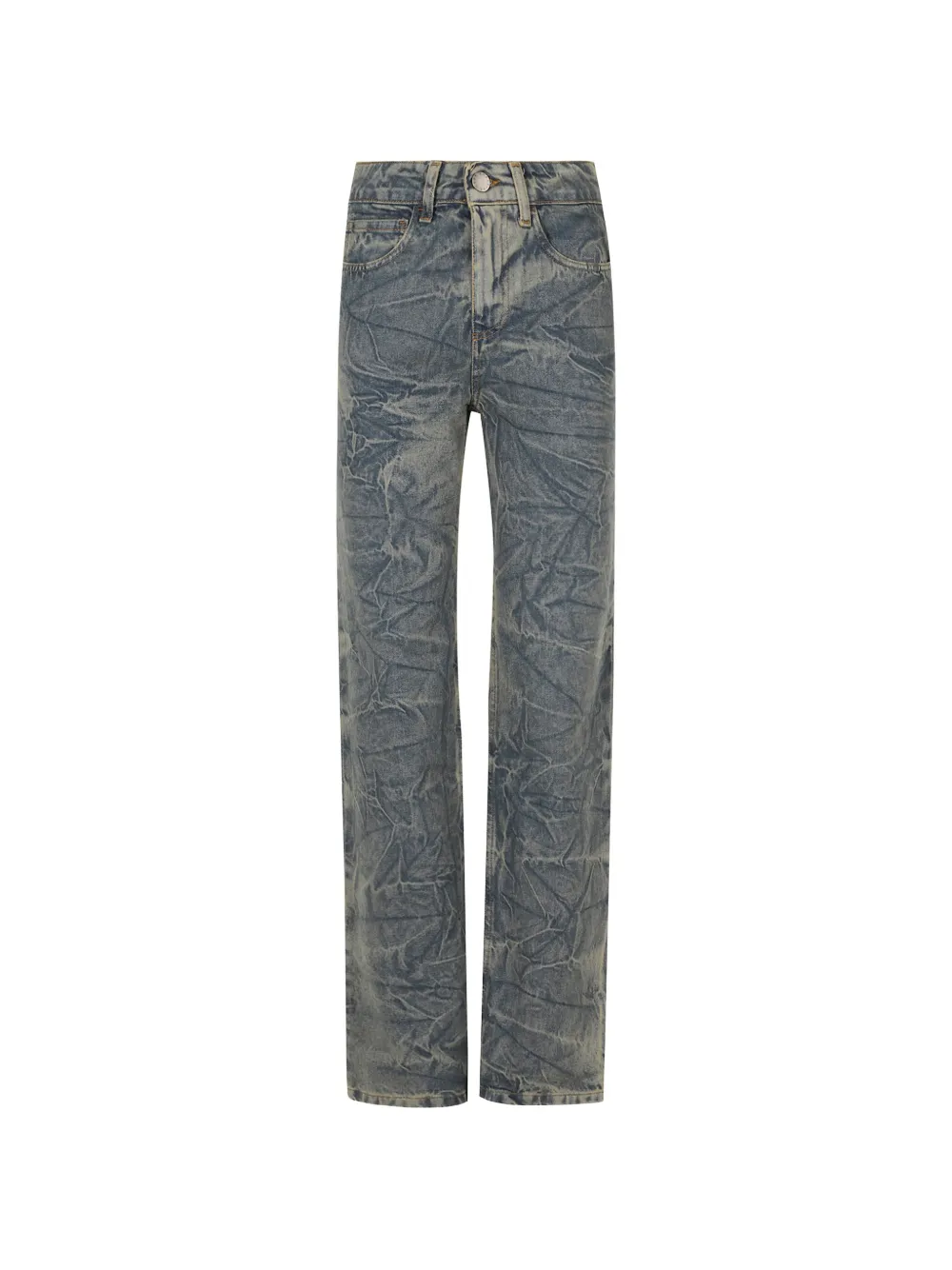 Federica Tosi acid-wash straight-leg jeans - Blu
