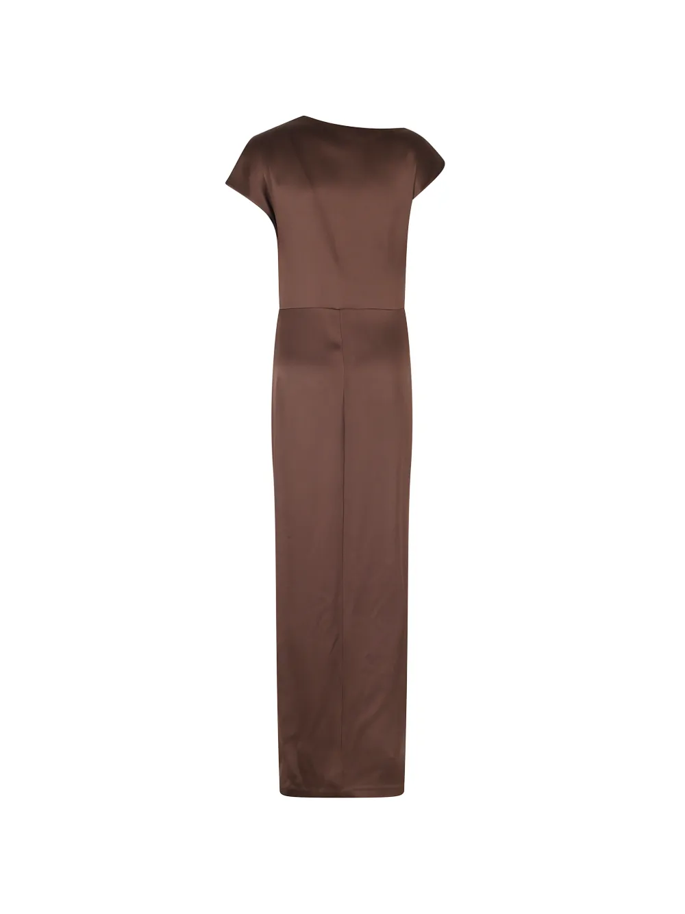 Federica Tosi draped side-slit maxi dress Bruin