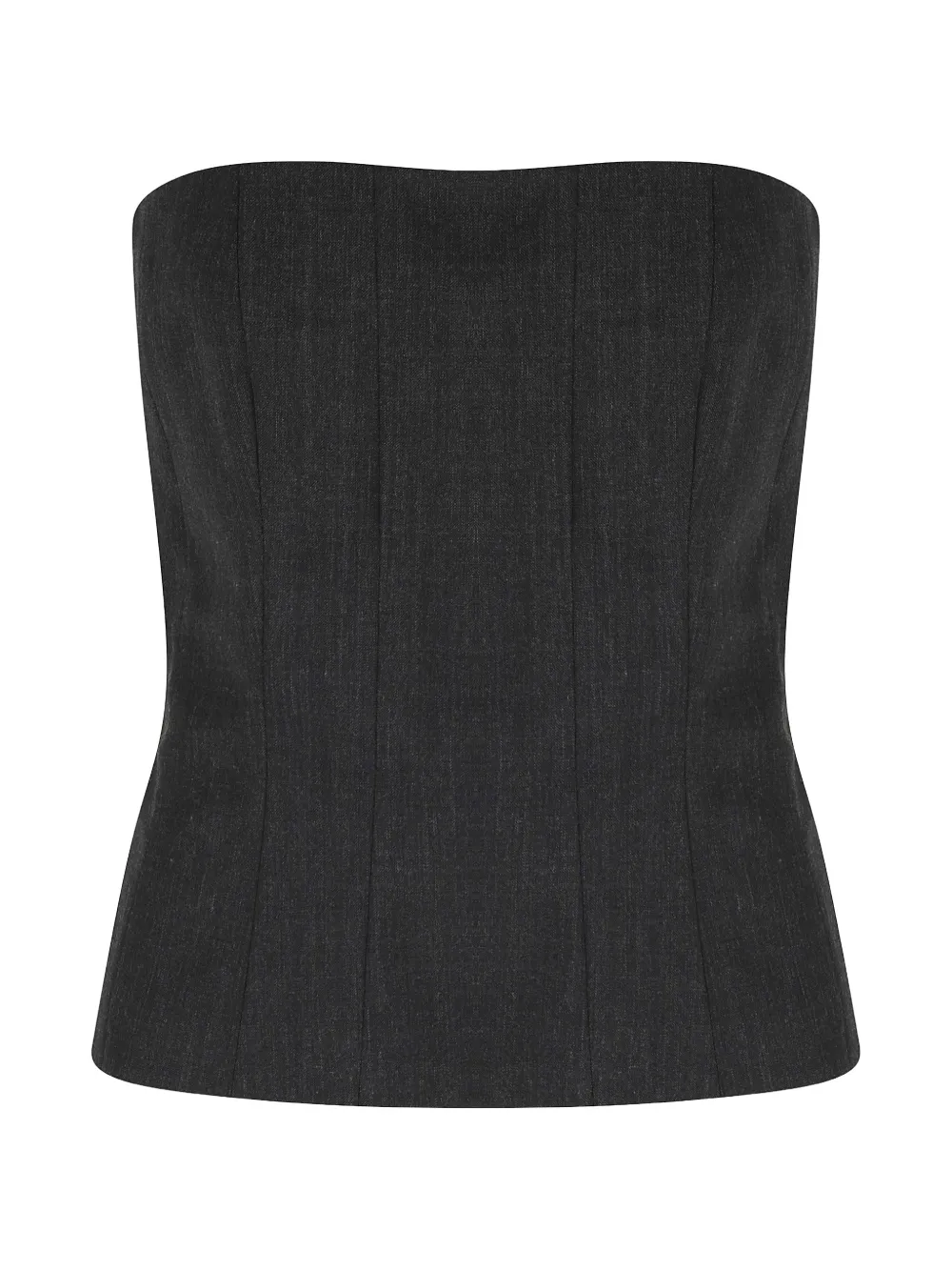 Federica Tosi sleeveless panelled top Zwart