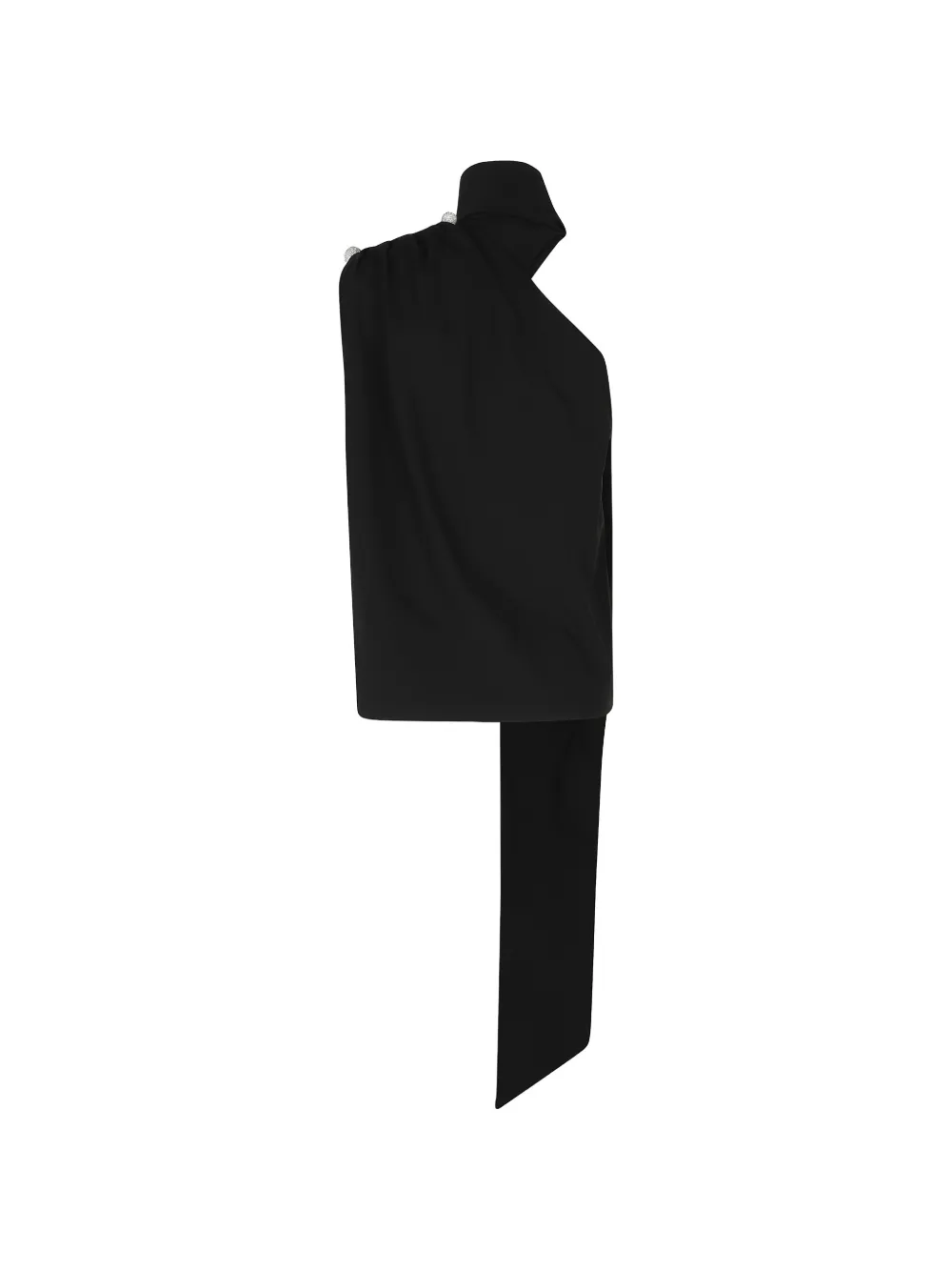 Giuseppe Di Morabito Asymmetrische blouse met kristallen Zwart