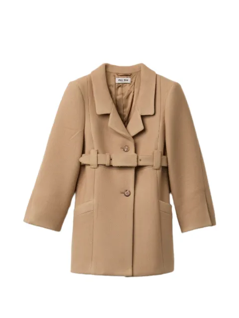 Miu Miu single-breasted double wool coat