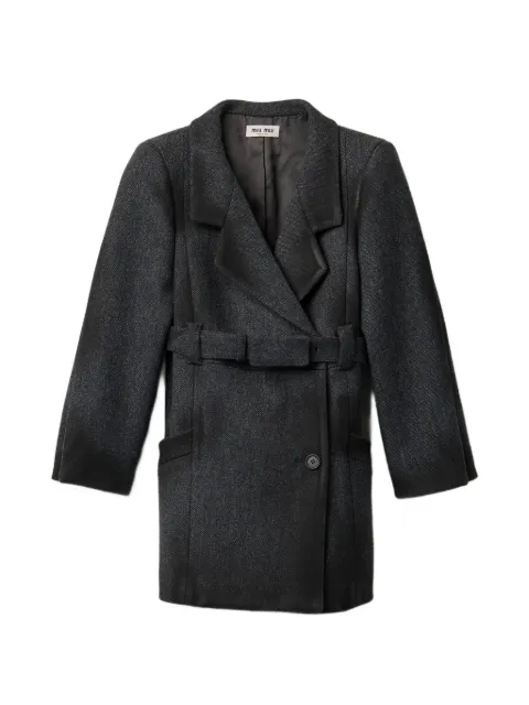Miu Miu chaqueta de lana con doble botonadura