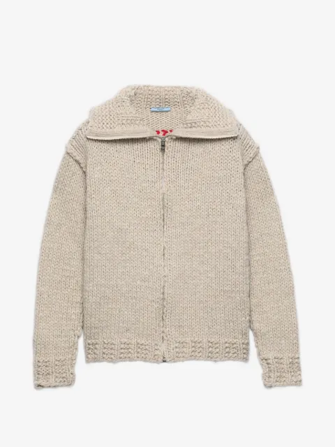 Prada wool zipper cardigan