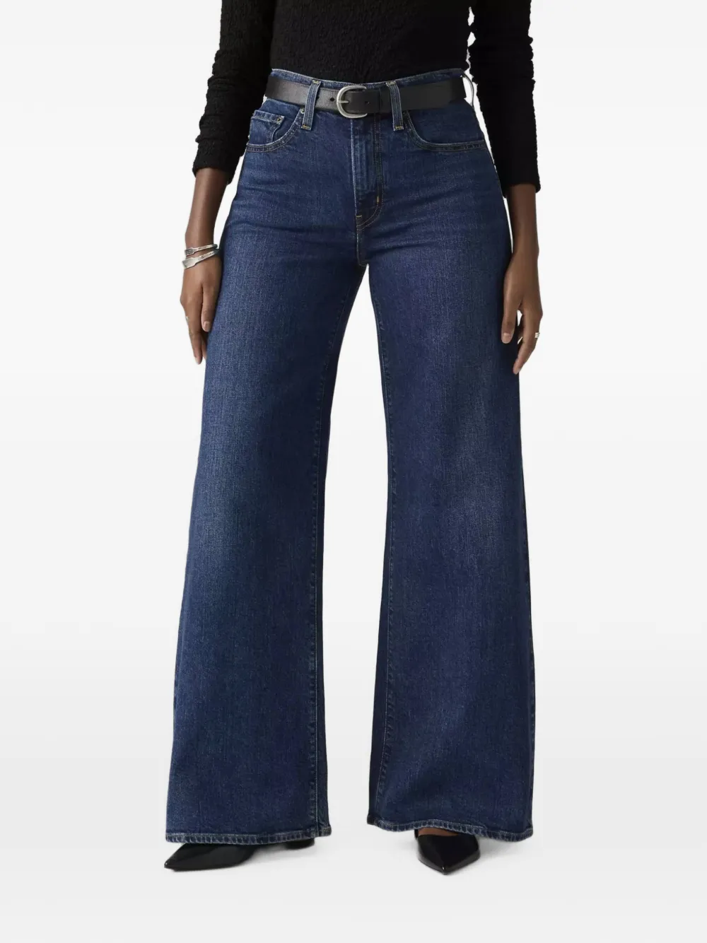 Levi's 728 high-rise wide-leg jeans - Blau
