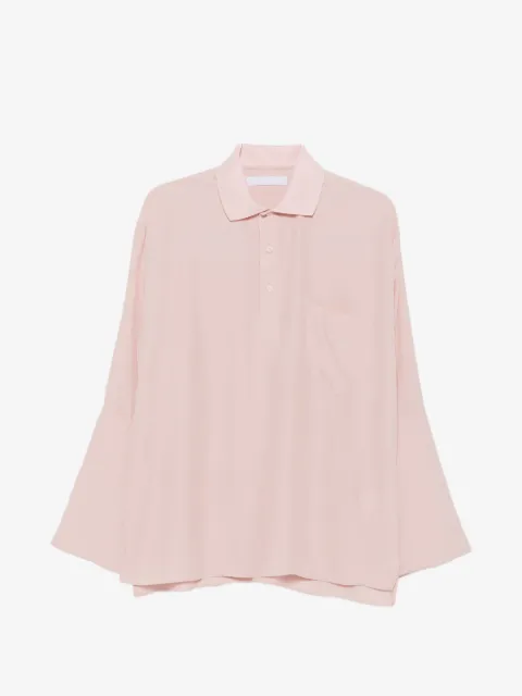 ALAINPAUL bell-sleeve polo top