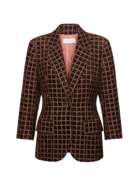 Christian Dior Pre-Owned blazer à carreaux (1992-1993)