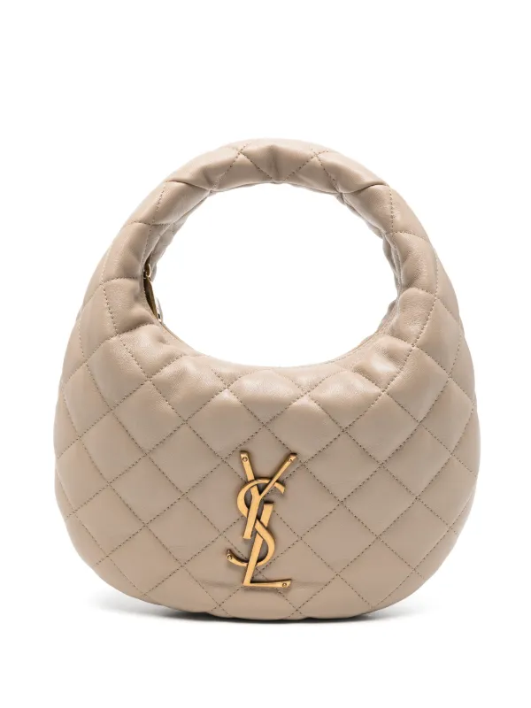 Saint Laurent Icarino in Quilted Nappa Tote Bag in Neutrals