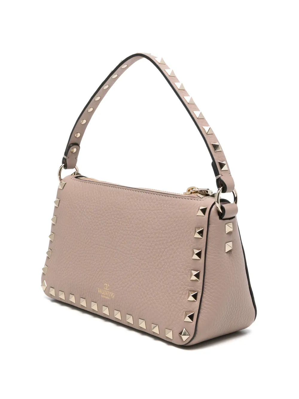 Valentino Garavani Kleine Rockstud kalfsleren crossbodytas Roze