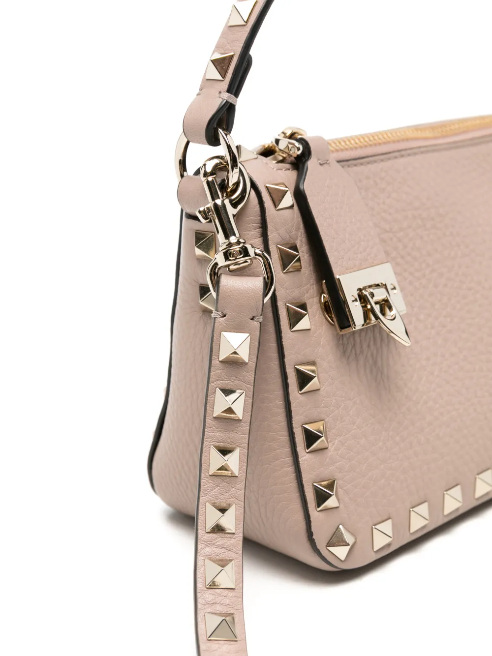 Valentino Garavani Kleine Rockstud kalfsleren crossbodytas Roze