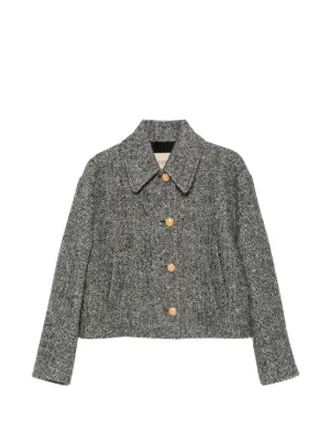 定価60万 VALENTINO 24AW Vロゴ ツイードショートジャケット Valentino