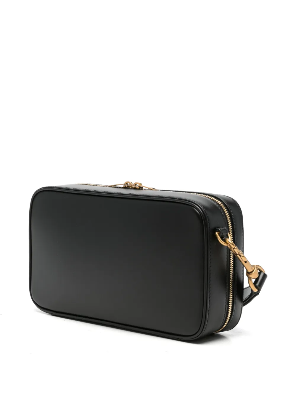 Saint Laurent Paris reisbuidel van glad leer Zwart
