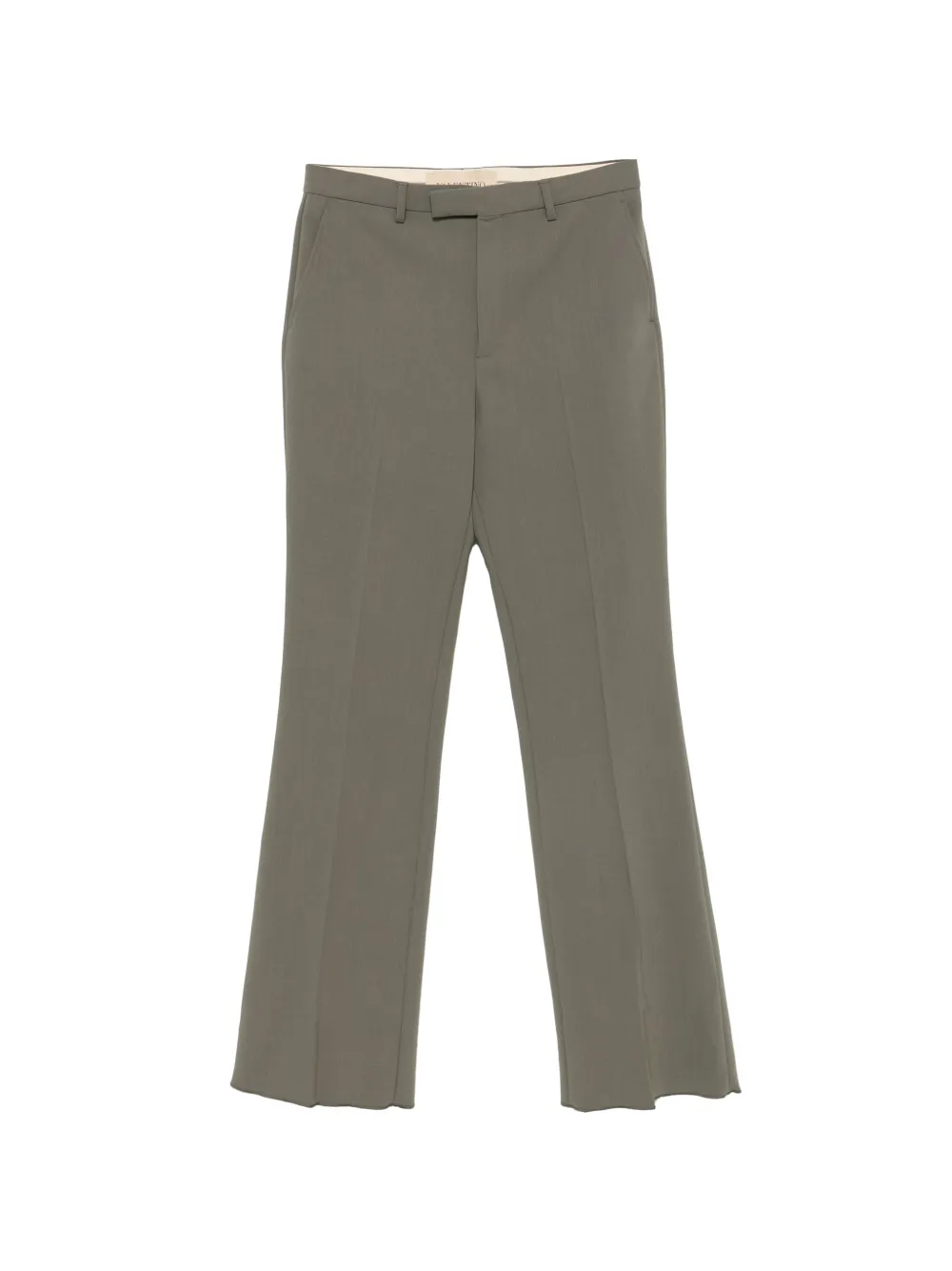 Valentino Garavani pressed-crease tailored trousers - Verde