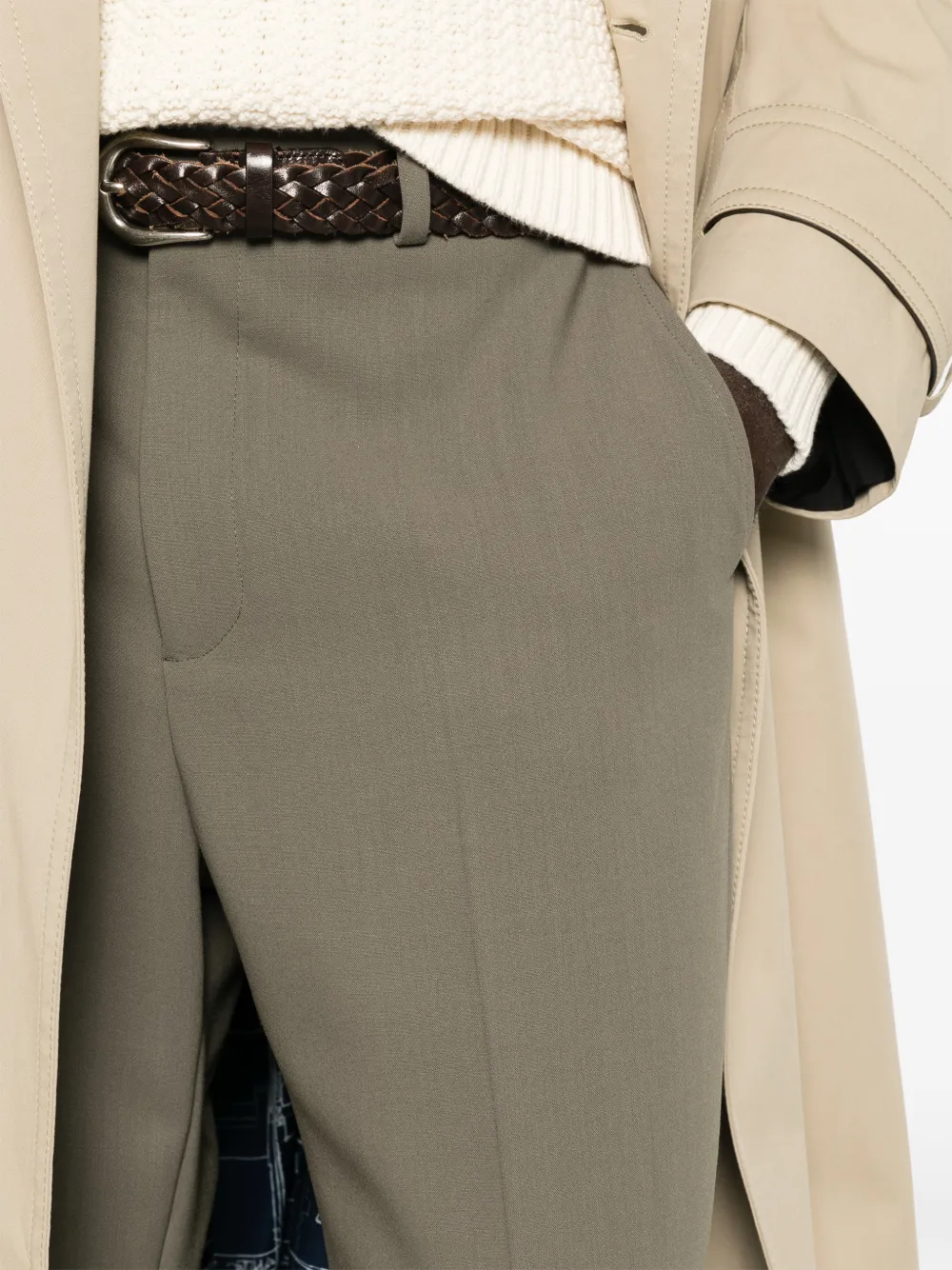 Valentino Garavani Geplooide pantalon Groen