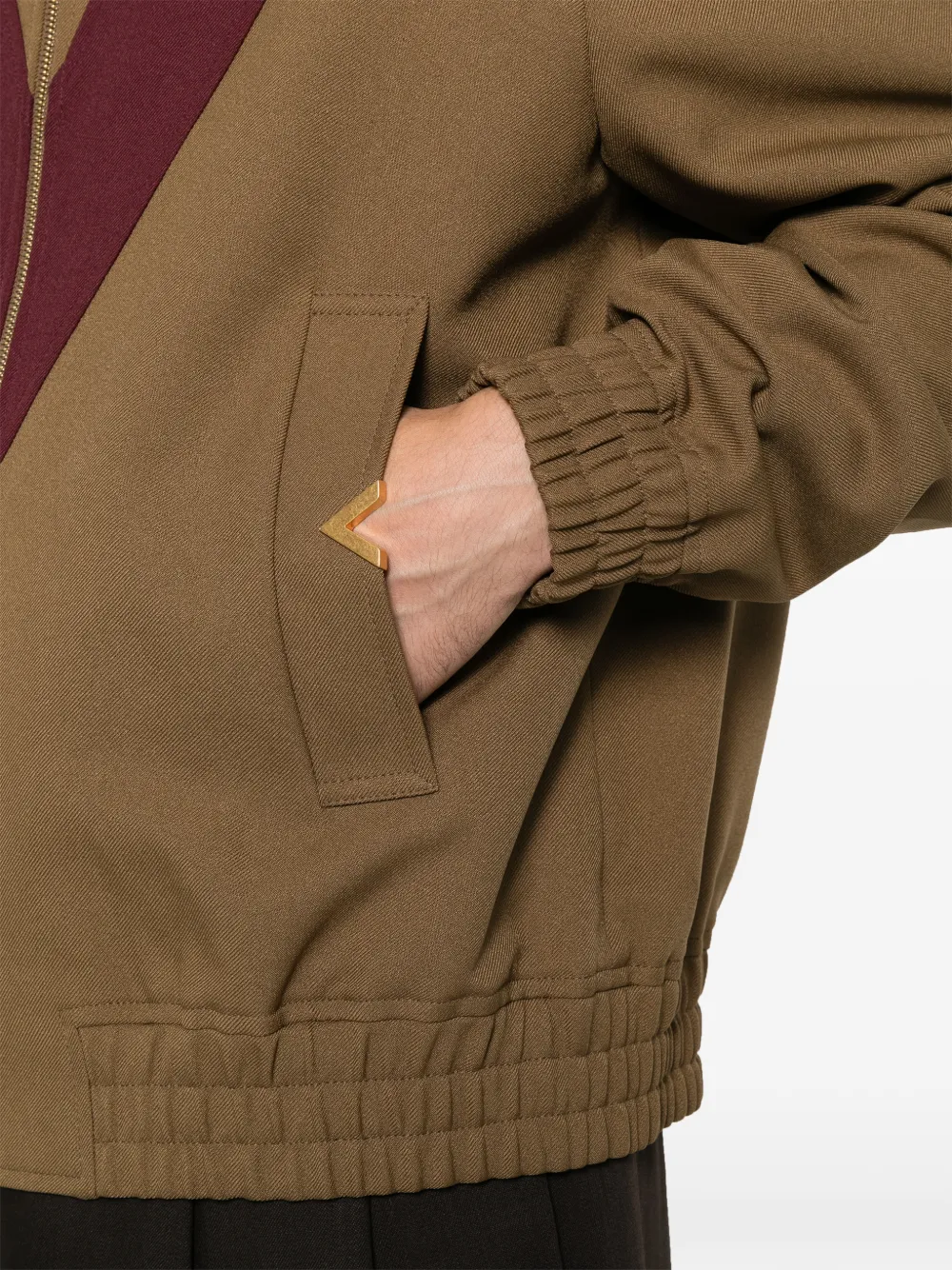 Valentino Garavani Jack met rits en V-detail Bruin