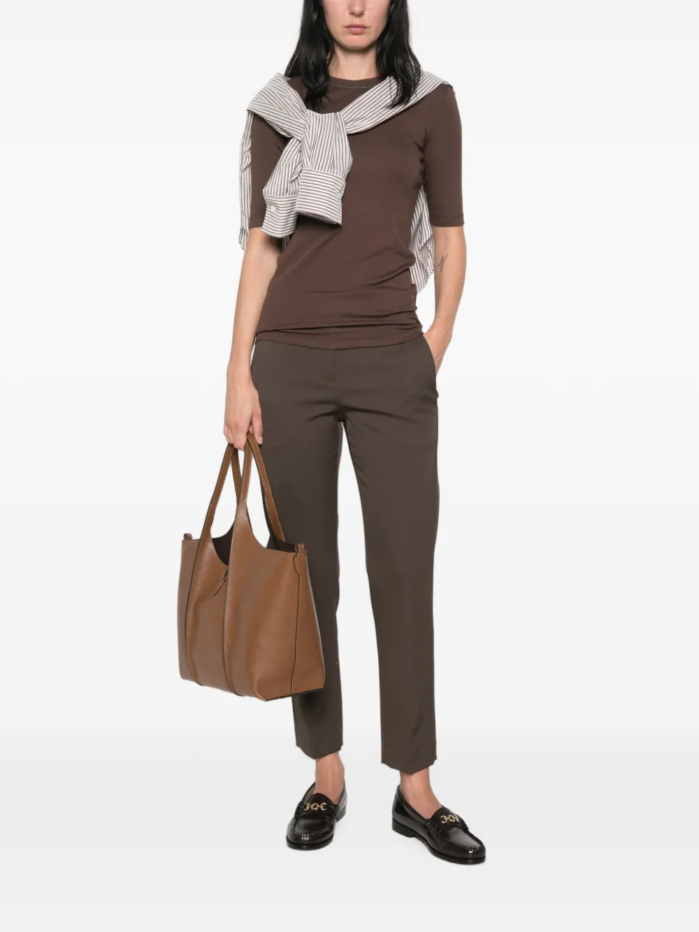 Brunello Cucinelli belt-loop trousers Bruin