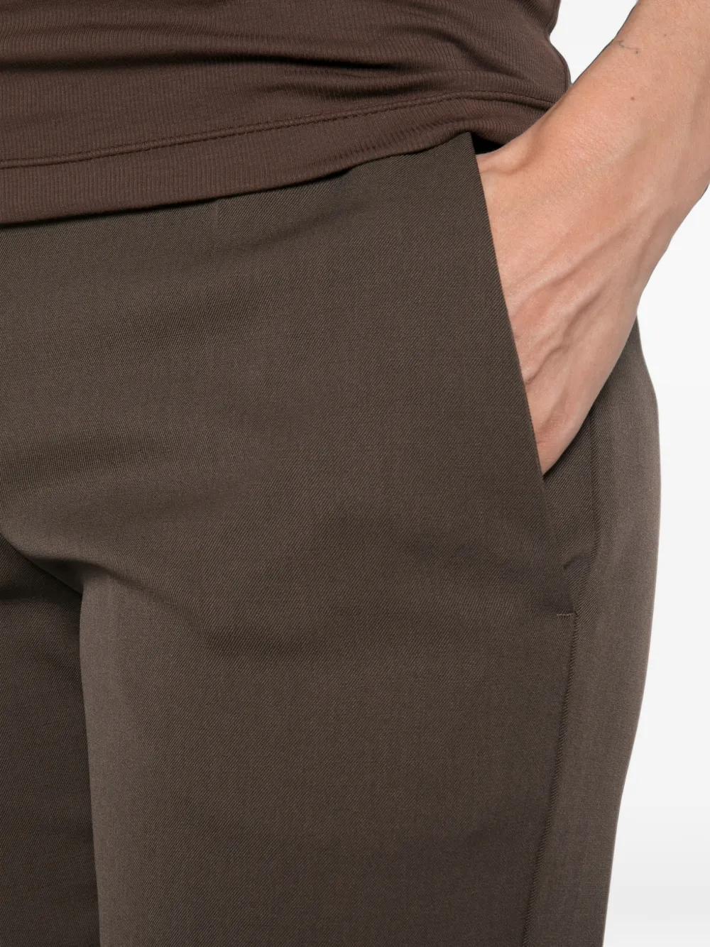 Brunello Cucinelli belt-loop trousers Bruin