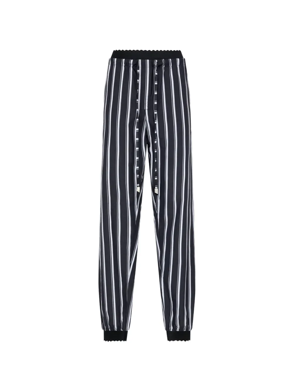 The Attico white and navy blue pants