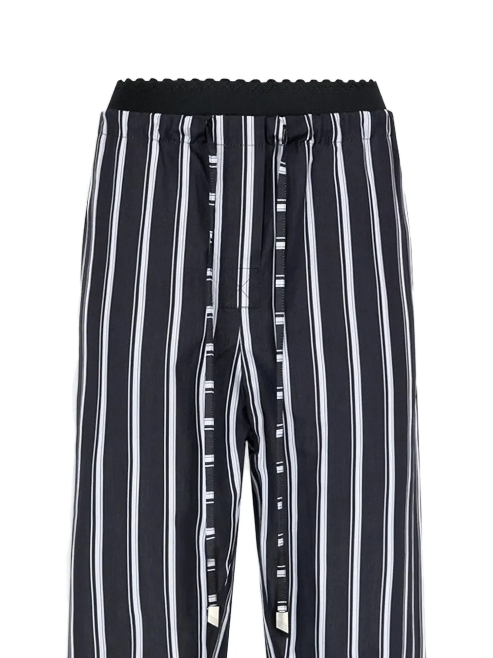 The Attico Witte en marineblauwe broek
