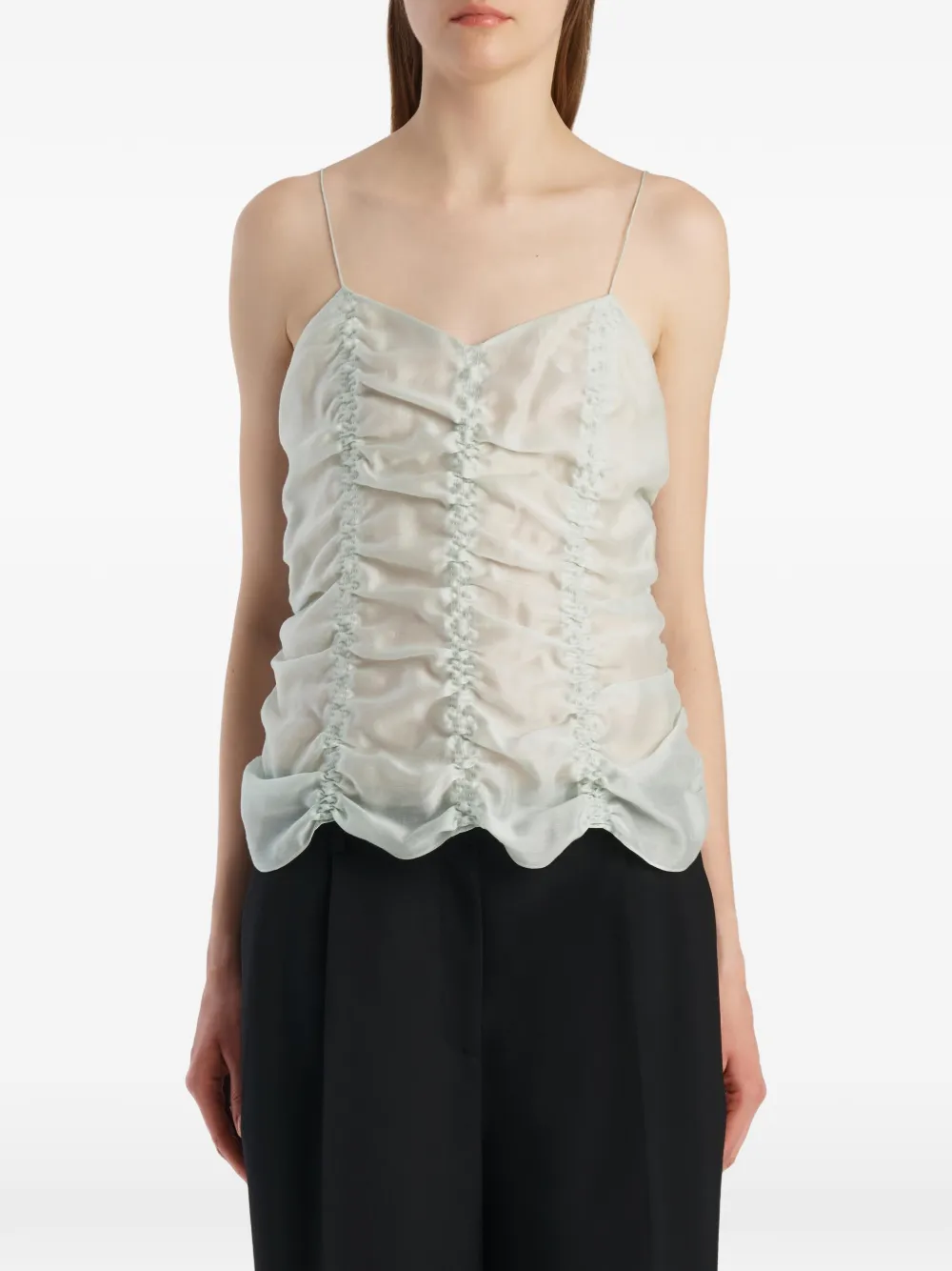 KHAITE Inara top Groen
