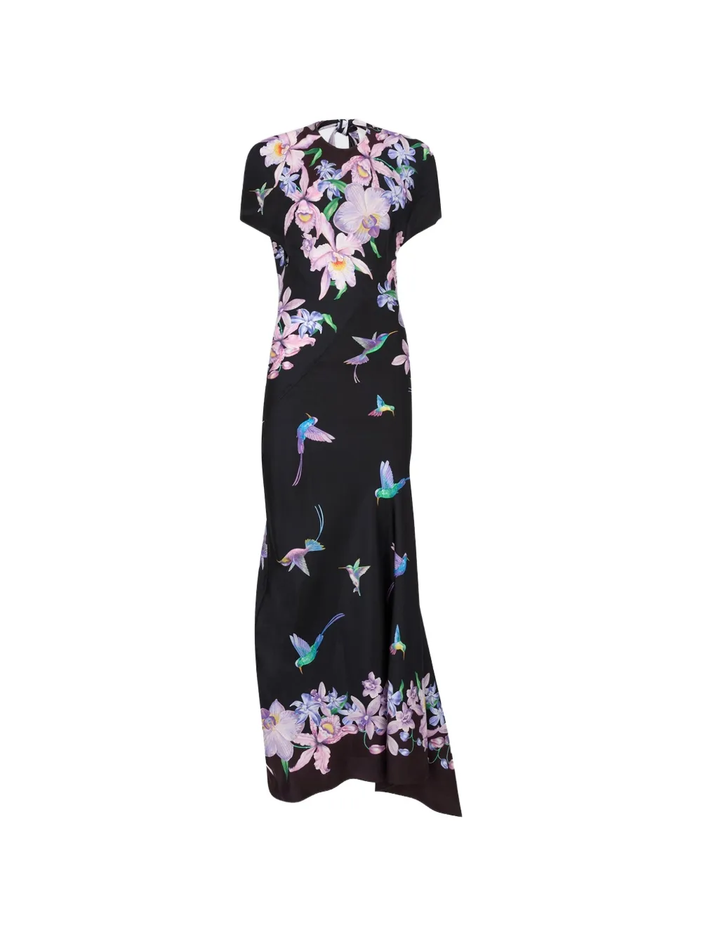 The Attico multicolor midi dress - Nero