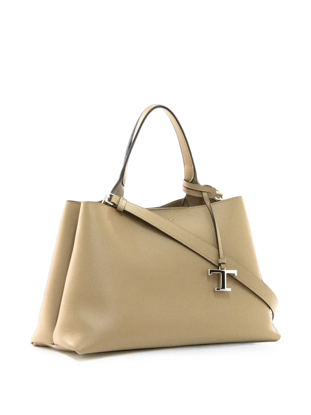 Tod's T Timeless leren shopper Beige