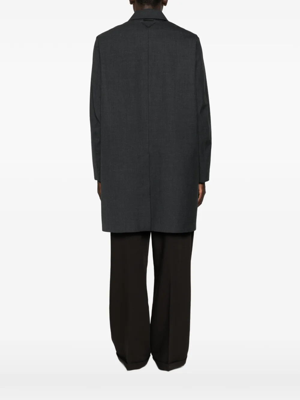Prada Jas met logoplakkaat Grijs