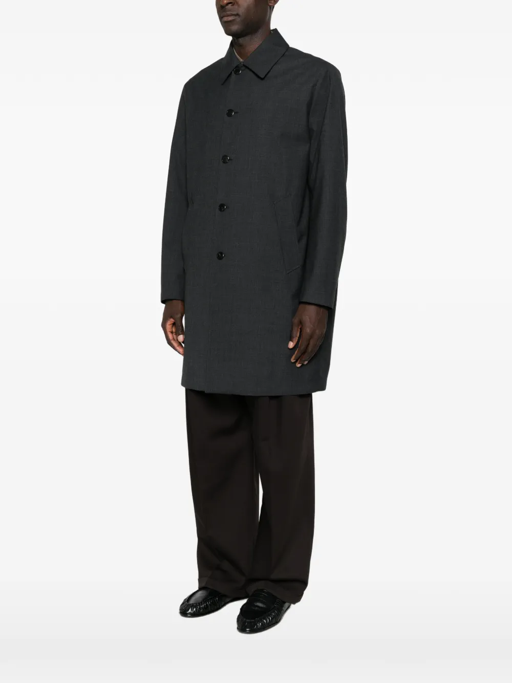 Prada Jas met logoplakkaat Grijs