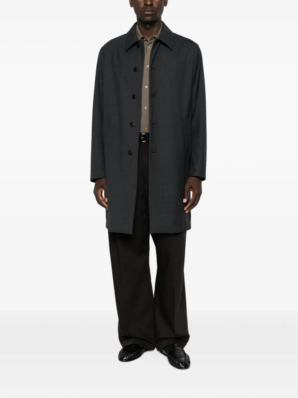 Prada Jas met logoplakkaat Grijs