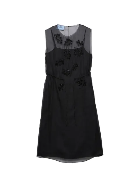 Prada embroidered silk cigaline dress