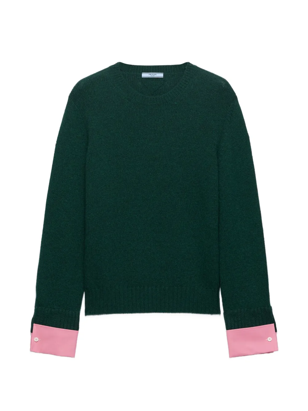 Prada wool and cashmere crew-neck sweater - Verde