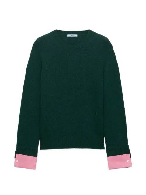 Prada wool and cashmere crew-neck sweater