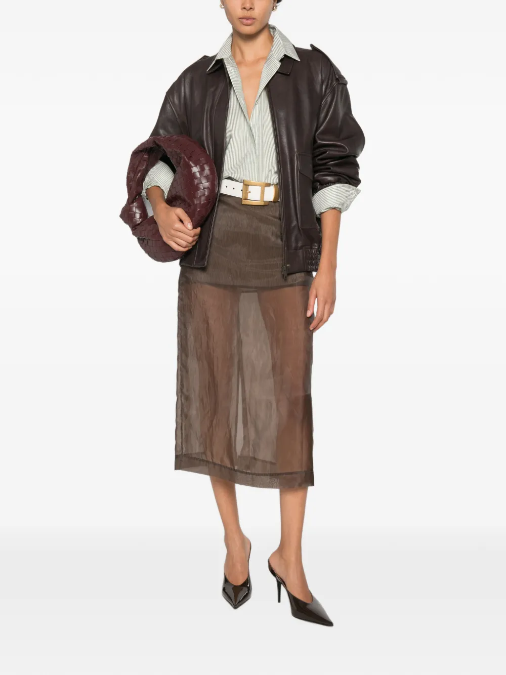 TOM FORD Gestreept blouse Wit