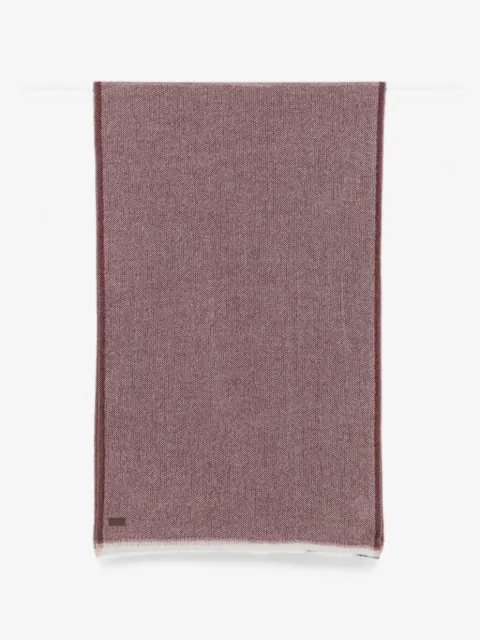 Canali herringbone-weave frayed scarf
