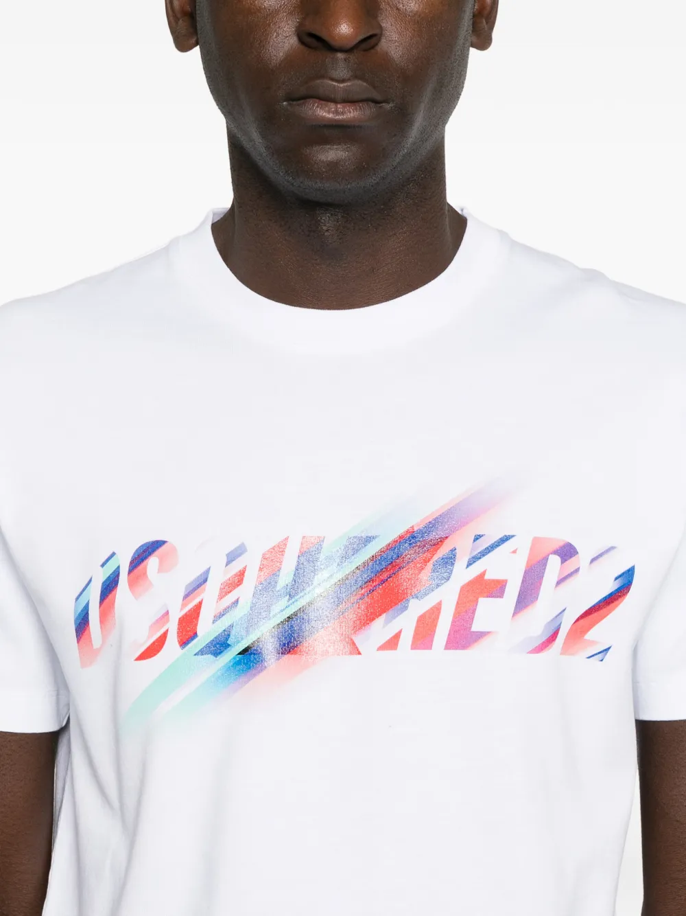 DSQUARED2 T-shirt met korte mouwen en logoprint Wit