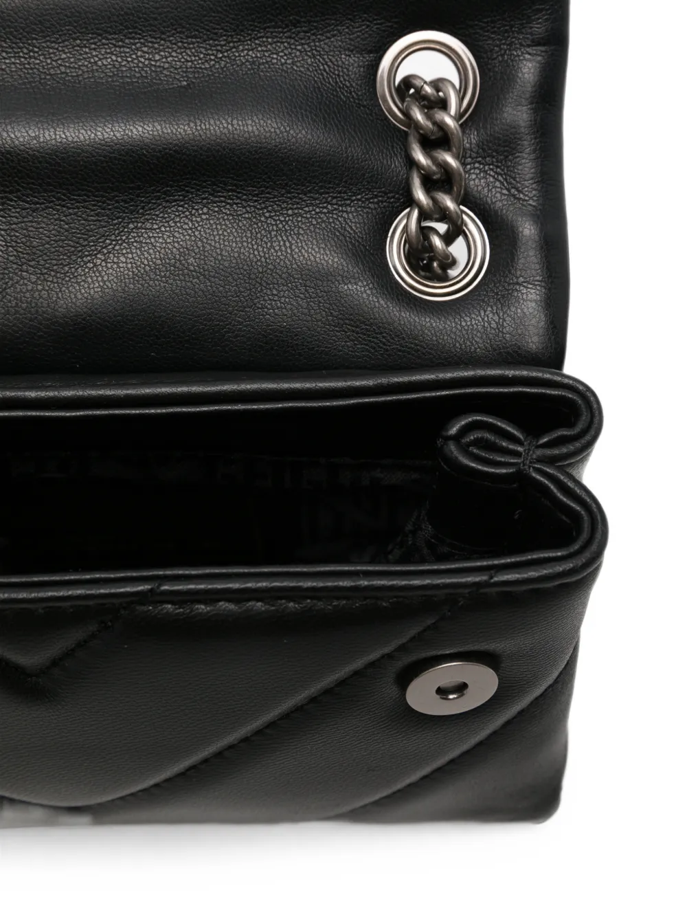 Kurt Geiger London Kleine Kensington gewatteerde leren schoudertas Zwart