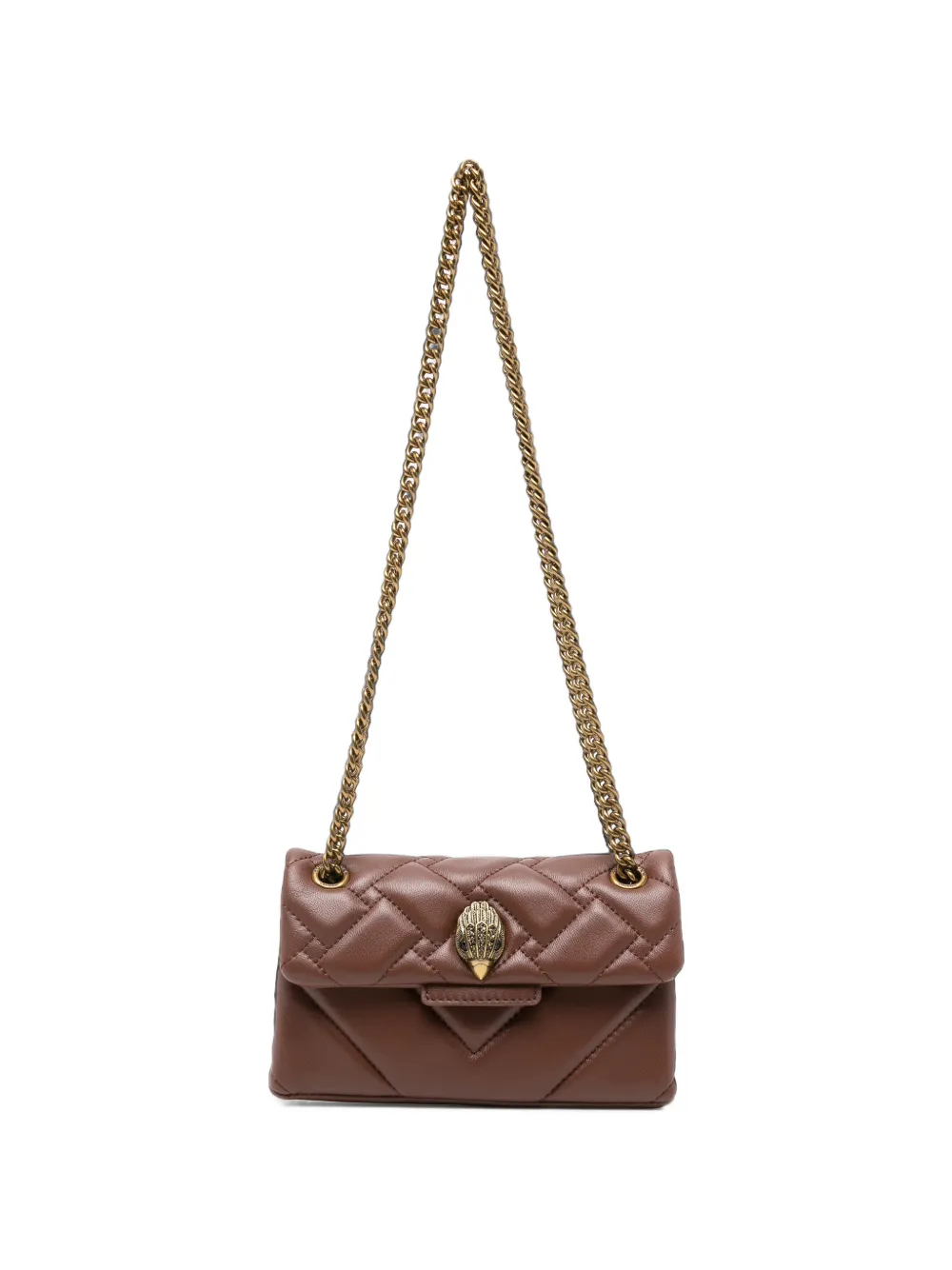 Kurt Geiger London Kensington quilted leather shoulder bag - Marrone