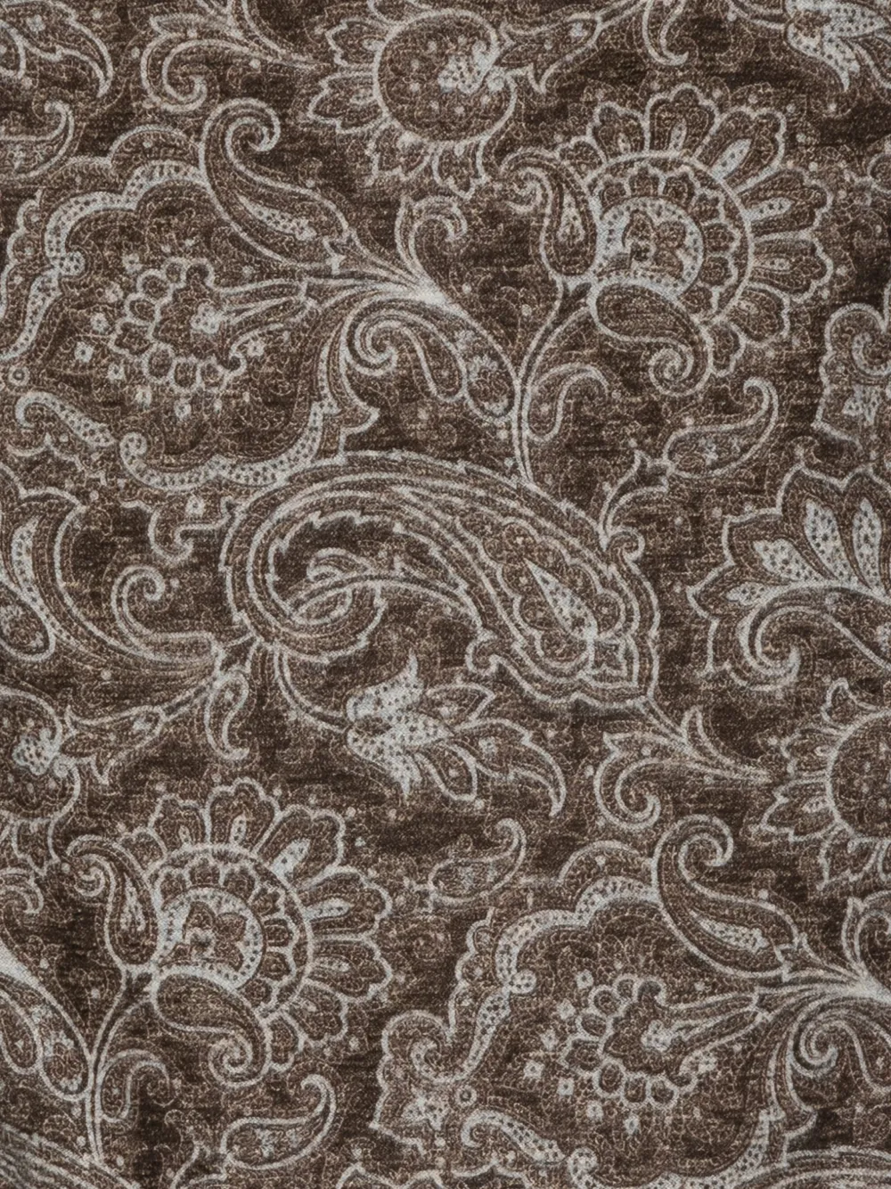 Kiton Sjaal met paisley-print Bruin