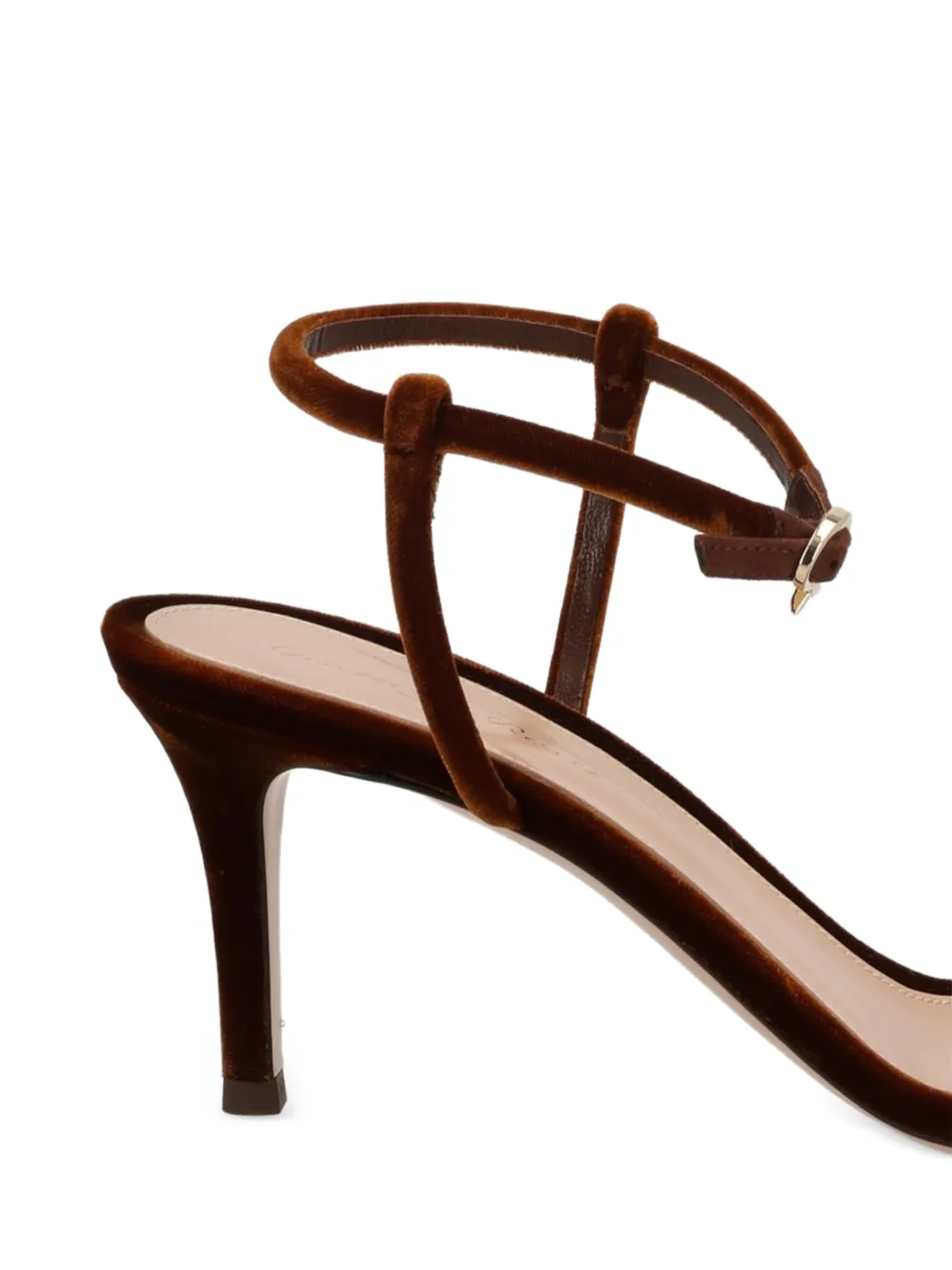 Gianvito Rossi velvet sandals Bruin