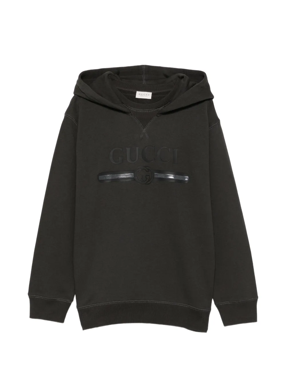 Gucci Kids logo-print hoodie Zwart