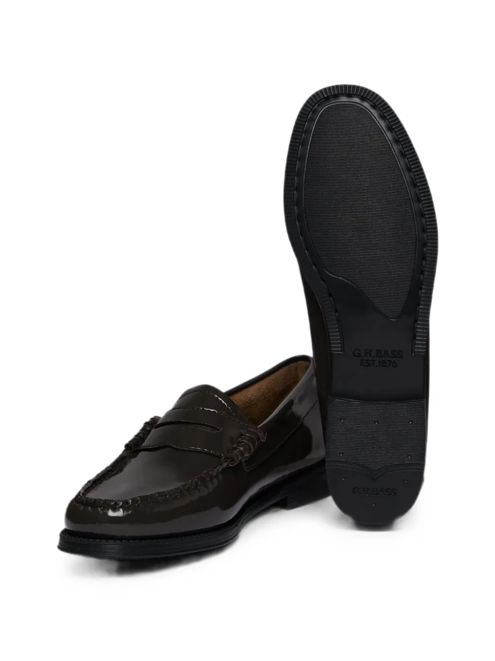 G.H.Bass Easy Weejuns lakleren loafers Bruin