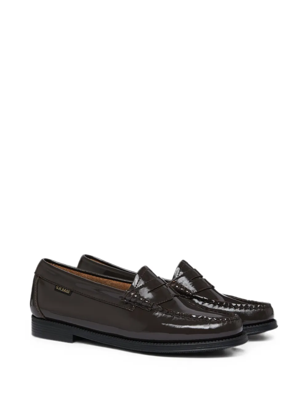 G.H.Bass Easy Weejuns lakleren loafers Bruin